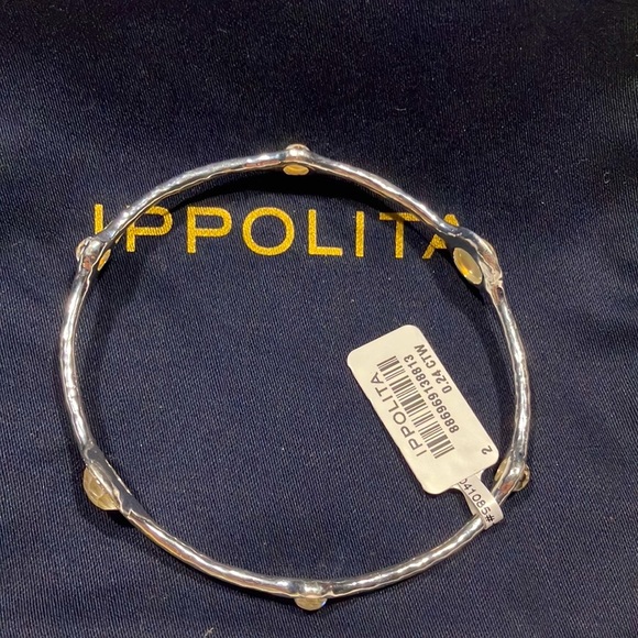Ippolita Stella Diamond & Mother-Of-Pearl 6 Station Rock Candy Bangle Bracelet - Picture 6 of 10